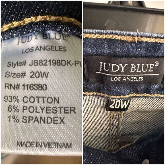 Judy Blue 20W Distressed Boyfriend Fit Jeans - Picture 2 of 5